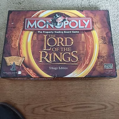 Monopoly - The Lord Of The Rings - Trilogy Edition 2003 Hasbro Parker Complete • £25