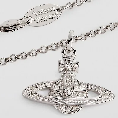Authentic Vivienne Westwood Silver Mini Bas Relief Necklace Chain • $41.37