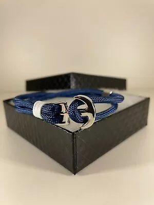 Unisex Milan Cord Nylon Rope Nautical Anchor Bracelet For Men And Women • $14.99