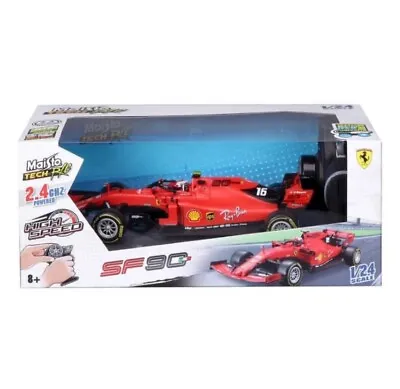2.4Ghz Radio Control 1/24 F1 Ferrari SF90 2019 #16 Charles Leclerc RC Car RTR  • $49.99