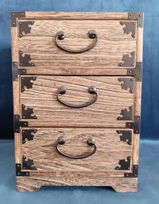 Mini Chest Of Drawers Triple Drawer Sewing Box Wooden Chest Of Drawers Mini • $140