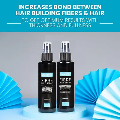 2 X Fibre Hold Spray Hair Fixing Building Fibres Keratin Fibre Hold Spray Unisex • £12.99