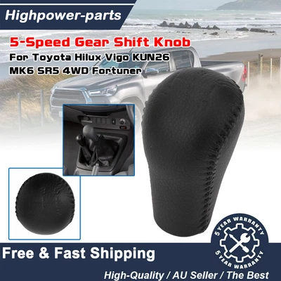$22.99 • Buy 5-Speed Gear Shift Knob Suitable For Toyota Hilux Vigo KUN26 MK6 SR5 Fortuner AU