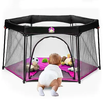 Portable Pack N Play For Infants And Babies - Lightweight Mesh Baby Playpen • $34.99