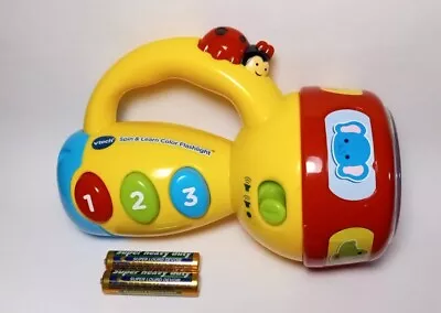 VTech Spin And Learn Color Flashlight Baby Kids Toddler Educational Learning Toy • $9.95