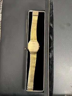 Longines Mens Wrist Watch 17j Square Shape Vintage Gold Tone Working Vintage • $102.50