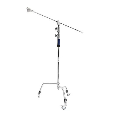 Turtle-Based C-Stand And Caster Wheels Studio Video 300cm Stand With 50inch Boom • £202.99