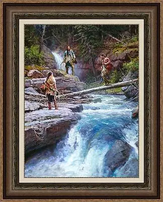 WHERE WATERS RUN COLD By Martin GRELLE. SOLD OUT! MAGNIFICENTLY FRAMED PPR #1 • $3250