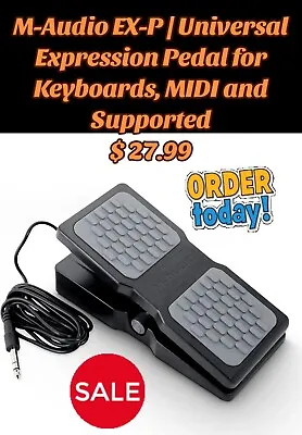 M-Audio EX-P | Universal Expression Pedal For Keyboards MIDI And Supported • $27.99