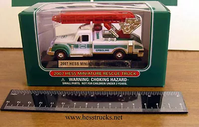 2007 Hess Miniature Rescue Truck 100% Mint-in-Box   2007 Hess Mini Truck • $19.99