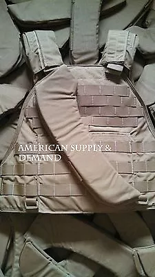 NEW 2 Eagle Industries Scalable Plate Carrier Shoulder Pads M-XL Tan MilSpec MTV • $12.98