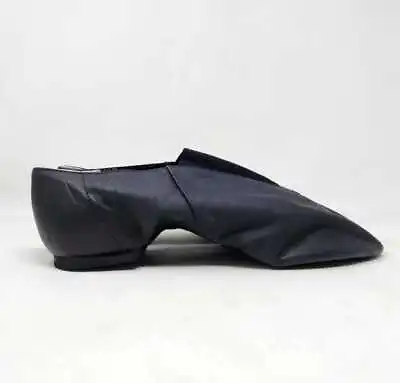 Men's 9.5 Bloch Super Jazz Leather & Elastic Slip On Jazz Dance Shoes In Black • $29.99