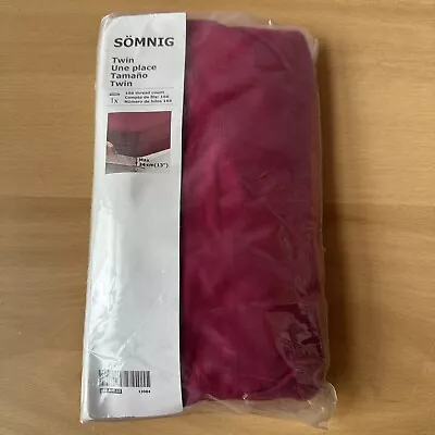 Brand New IKEA Burgundy Twin Fitted Sheet • $13