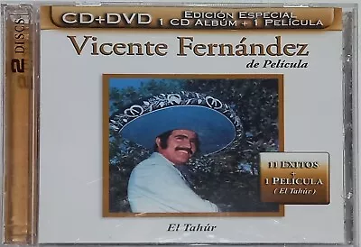 Vicente Fernandez Cd El Tahur 2008 Cd + DVD Vicente Fernandez De Pelicula  • $20