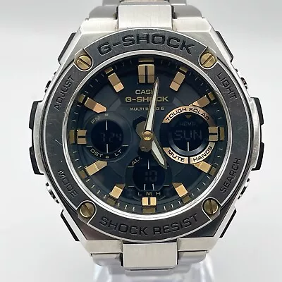 CASIO G-SHOCK G-STEEL Solar Radio Silver Men's Black Watch GST-W110D-1A9JF • $199.90