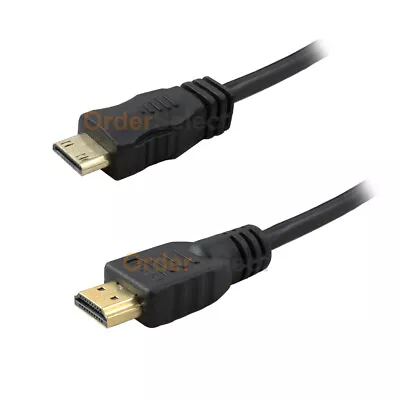 6FT HDMI To Mini HDMI Cable Cord Adapter HD For Cameras HDTV Camcorder • $4.89