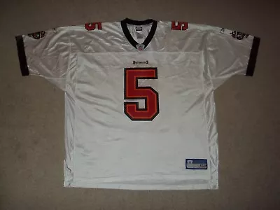 Rare Reebok Josh Freeman Tampa Bay Buccaneers #5 White Adult Men's 3XL Jersey • $28.53