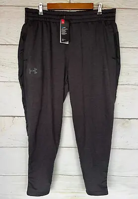 Under Armour Jogger Pants Mens Size XL Dark Grey Loose Fit Cold Gear Pants New • $31.45