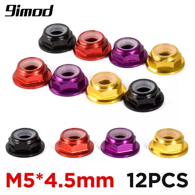 12pcs M5 Motor Screw Nuts CW CCW Flange Nylon Insert Self-Locking For RC Drone • $8.84