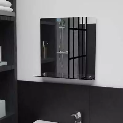 VidaXL Wall Mirror With Shelf 40x40 Cm Tempered Glass • £18.60