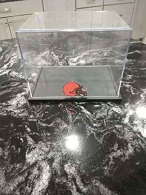 Cleveland Browns Team Logo Mini Helmet Display Case Protect Your Investment New • $23