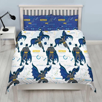 £21.95 • Buy Batman Double Duvet Cover & Pillowcase Set DC Comic Bedding Tech Design