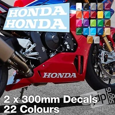 HONDA BELLY PAN DECALS VINYL STICKERS - 2 X 300MM - 22 COLOURS - CBR FIRE BLADE • £8.30