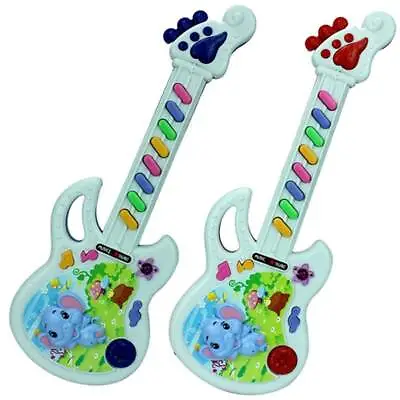 $13.95 • Buy Fun Electric Music Flash Toys For Baby Kids Holding Guitar Music Educational Toy