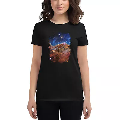 The Carina Nebula Space Graveyard JWST Women's Short Sleeve Babydoll T-shirt • £28.46