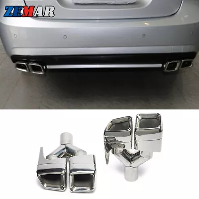 Car Exhaust Pipe Tail Muffler Tip For Mercedes-Benz W204 W212 E63 C E CLS Class • $288.08