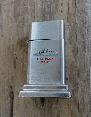 USS MAHAN DDG-42 Zippo Table Lighter Guided Missile Destroyer Vietnam • $29.99