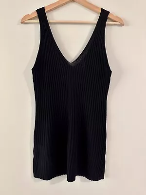 Country Road Black Rib Knit Top - Size M - New With Tags • $19