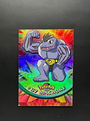 Error Miscut Topps Pokemon TV Animation Series 1 Rainbow Foil #67 Machoke MC • $39.99