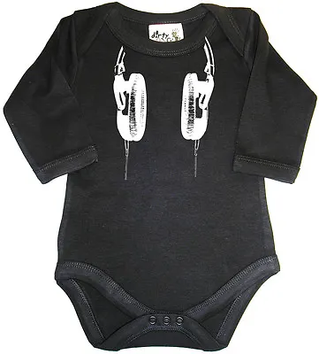 £10.95 • Buy Dirty Fingers Long Sleeve Bodysuit Baby Grow Headphones DJ Music Beats Festival