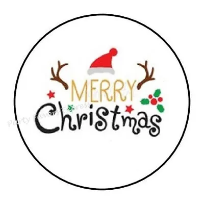 Merry Christmas Envelope Seals Labels Stickers Party Favors • $1.99