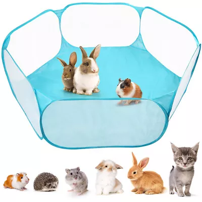 Playpen For Small Animals Foldable Cat Cage Tent Cover Waterproof Play Fence • $11.99