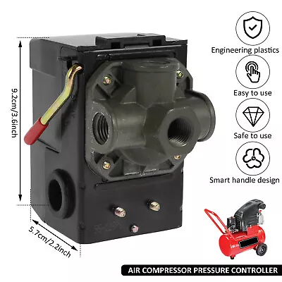 Air Compressor Pressure Switch 4 Ports 95-125 PSI Compressor Control MoXzX • $22.29