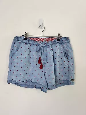 Matilda Jane Women Enchanted Garden Cameron Chambray Dobby Shorts Size Medium • $20
