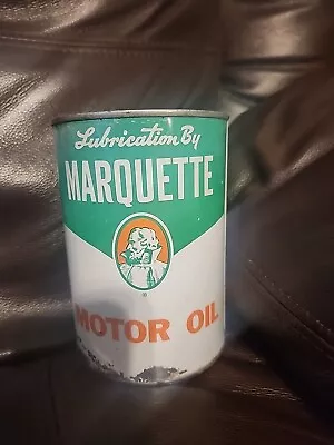 Vintage Marquette Motor Oil 1 US Liquid Quart Demostration Can • $50