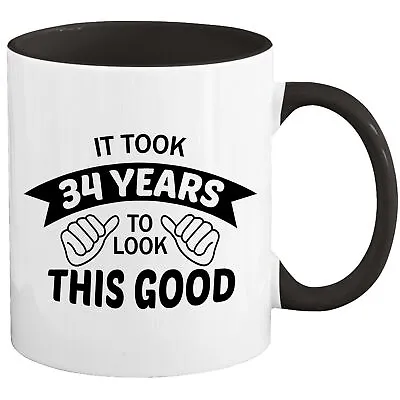34th Birthday Mug Coffee Cup 1989 Funny Gift For Women Men Her Him X-54D • $19.97