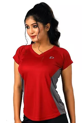 New Ladies Women Classic Gym Fitness T Shirts Workout Running Yoga Top T-Shirt • £9.99