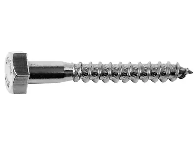 Coach Screws M12 Hexagon Head Wood Screws Lag Bolts Zinc Plated • £8.90