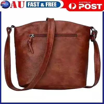 $16.39 • Buy Vintage Women PU Leather Shoulder Crossbody Bag Solid Color Handbags (C)