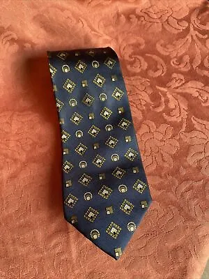 £8 • Buy Vintage Ermenegildo Zegna Silk Necktie