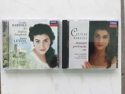 Cecilia Bartoli 2 CD Lot Mozart Portraits Italian Songbook • $10