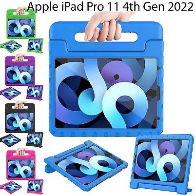 KIDS EVA Foam Cover Shockproof Tough Stand Case For IPad Pro 11 4th Gen 2022 • £13.98