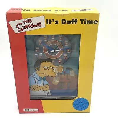 Vintage The Simpsons Moe's Tavern It's Duff Time Clock 2003 Wesco New In Box • $49.99