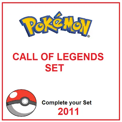 £1.79 • Buy Call Of Legends Set /95 Pokemon Cards - Complete Your Set - 2011