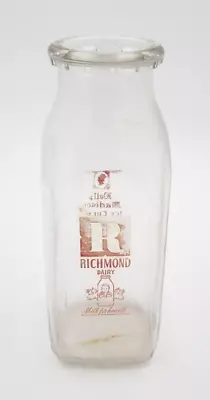 Vintage Richmond Virginia Diary 1 Pint Dolly Madison Ice Cream Milk Bottle • $34.98