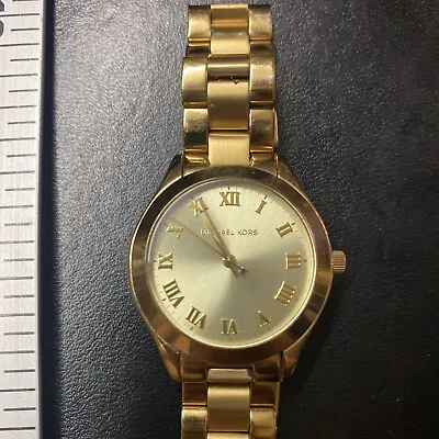 Michael Kors MK-3456 Ladies Goldtone Watch • $69.95